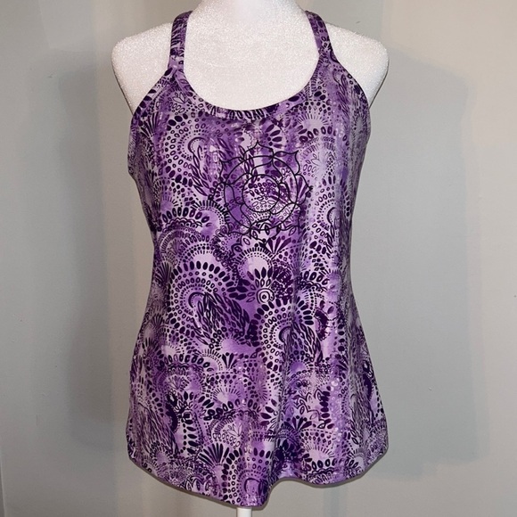 Athleta Parvita Racer Back Tank Top Size Large - Picture 1 of 10